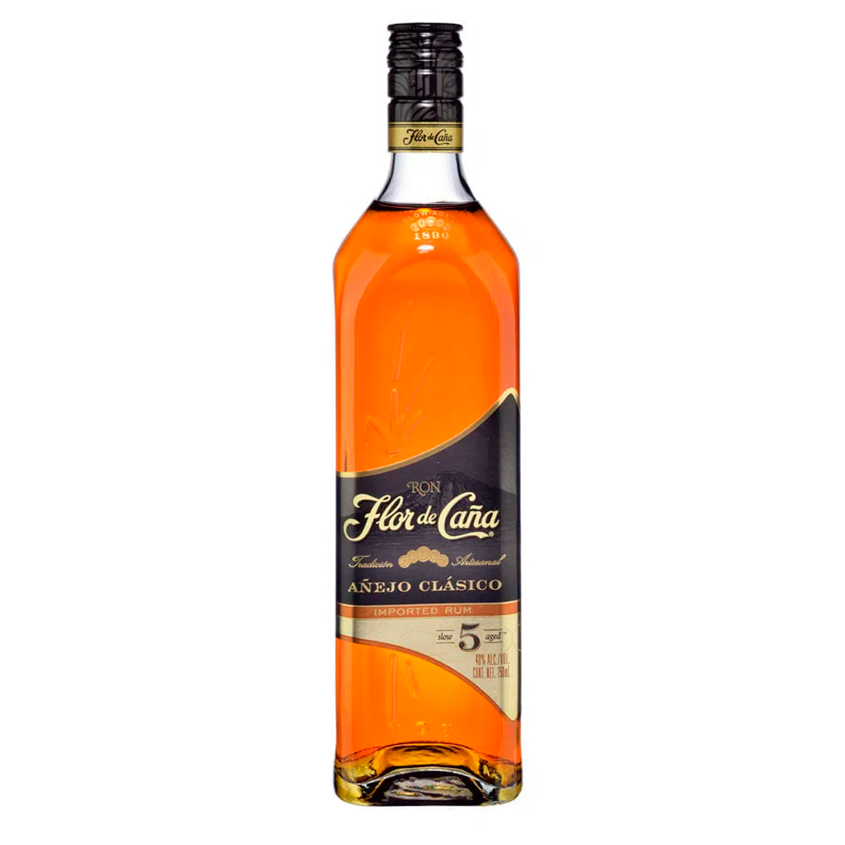 Ron Flor De Caña Añejo 5Años 750 MLL