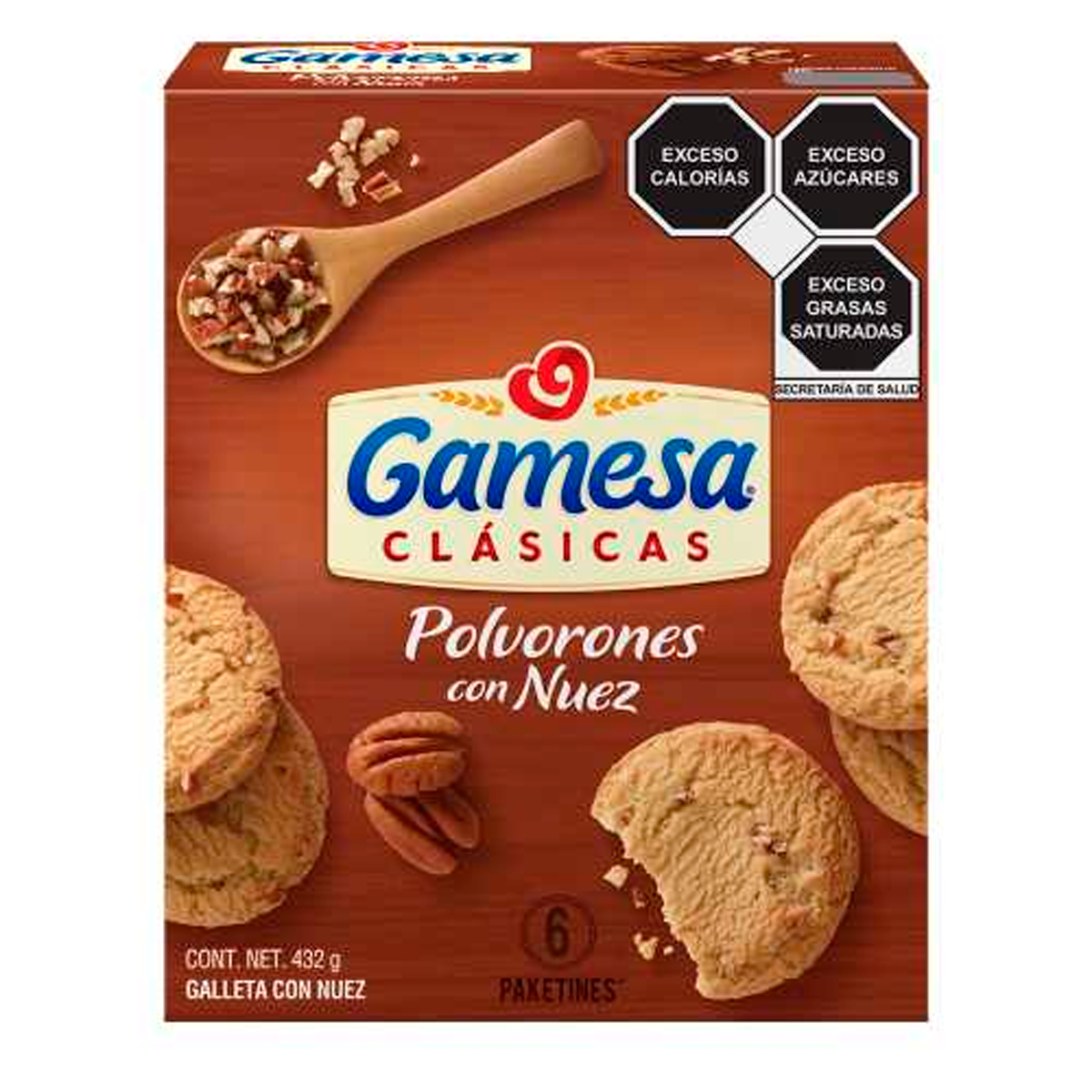 Gall Gamesa Polvorones Nuez Gamesa 432 GRS