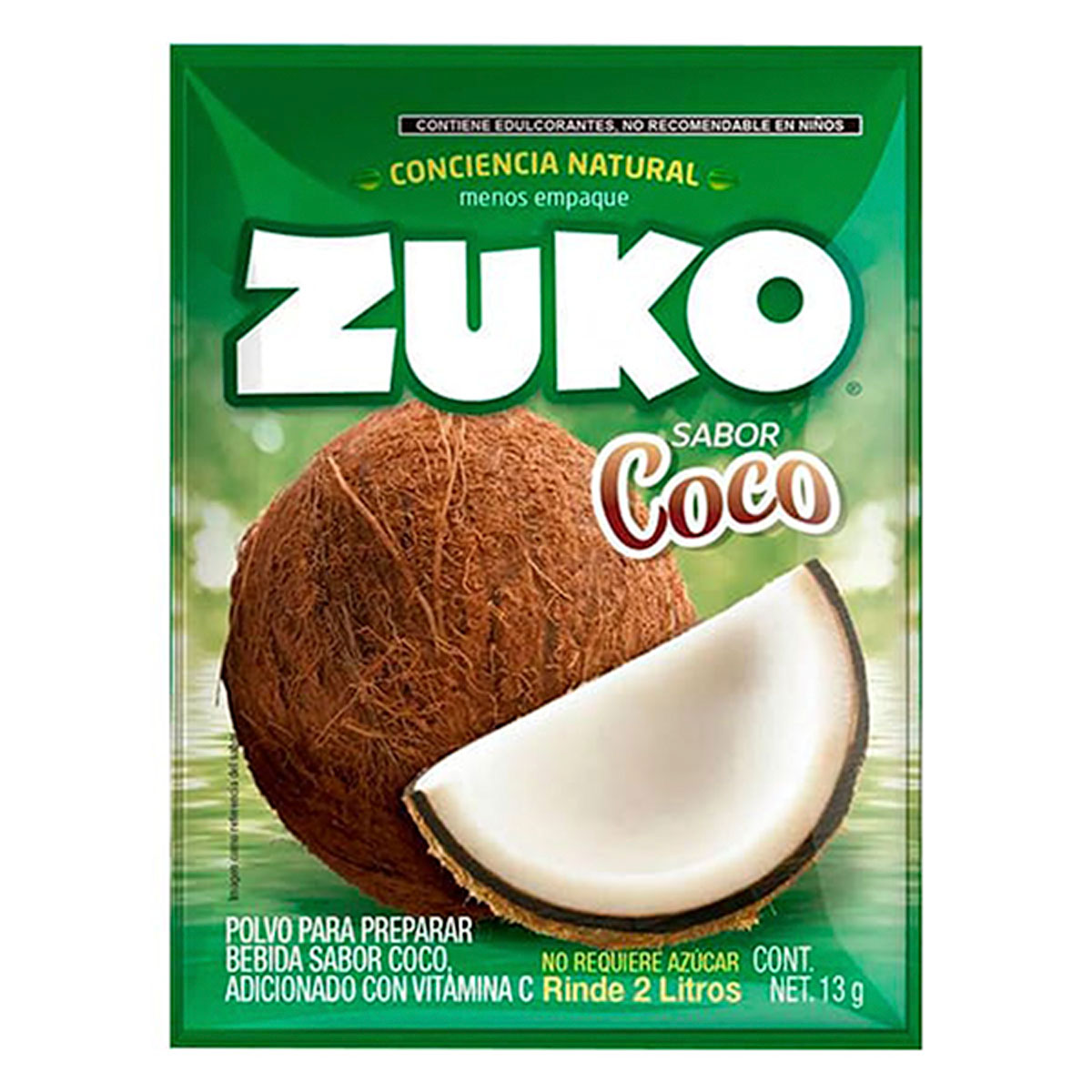 Bebida En Polvo Zuko Coco 13 GRS