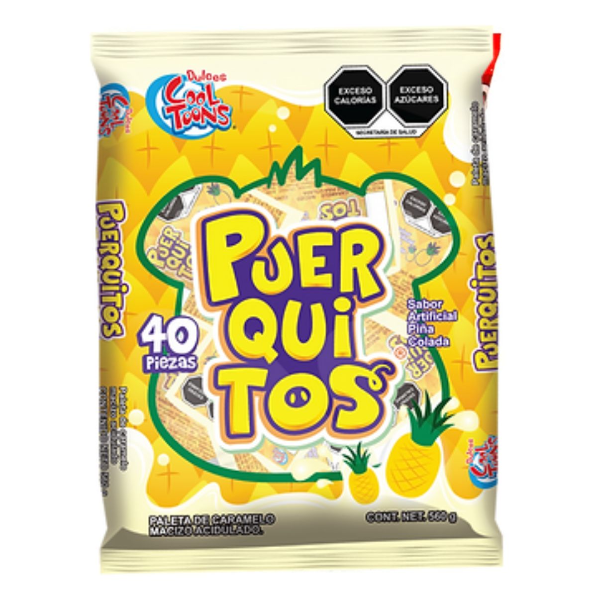 Paleta C.Toons Puerquitos Piña Colada 14 GRS