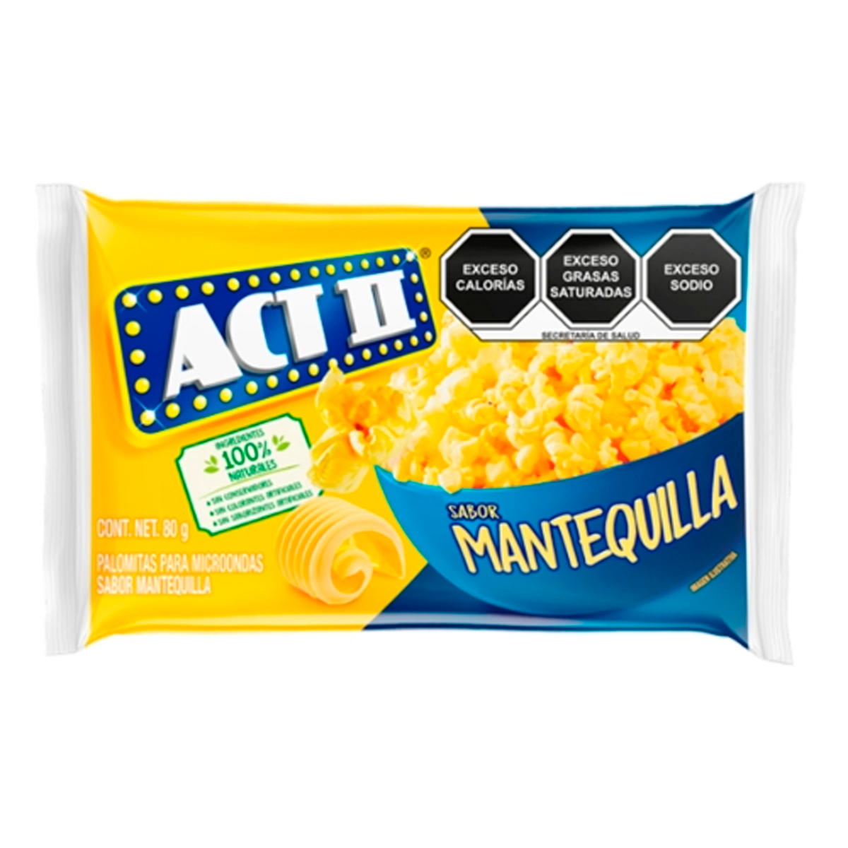 Botana Maiz Act Ii Mantequilla 80 GRS