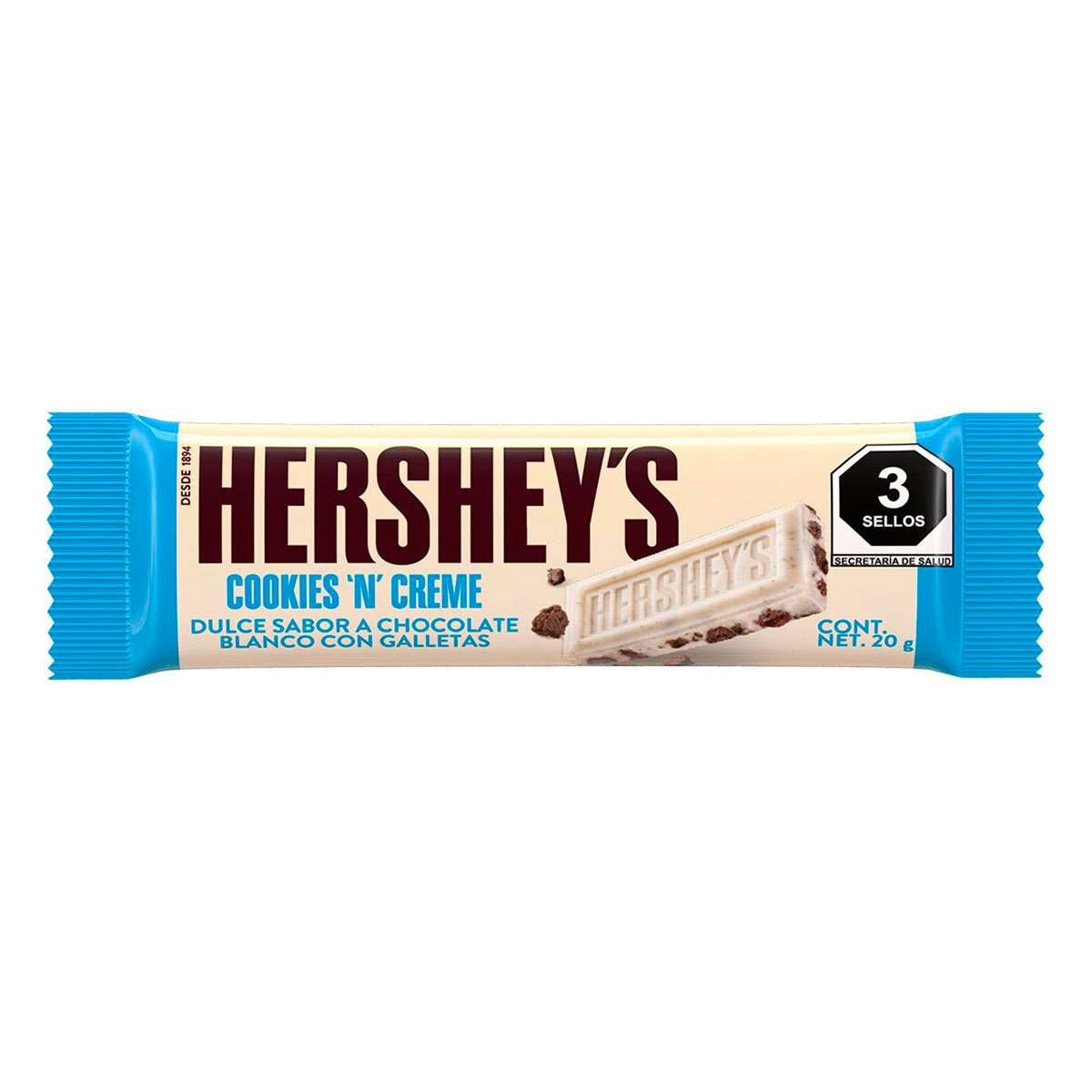 Chocolate Blanco Hershey'S Cookies And Cream 20 GRS