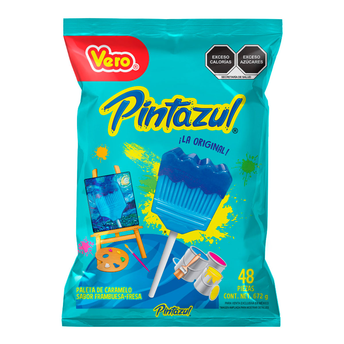 Paleta Vero Pinta Azul 48 PZS
