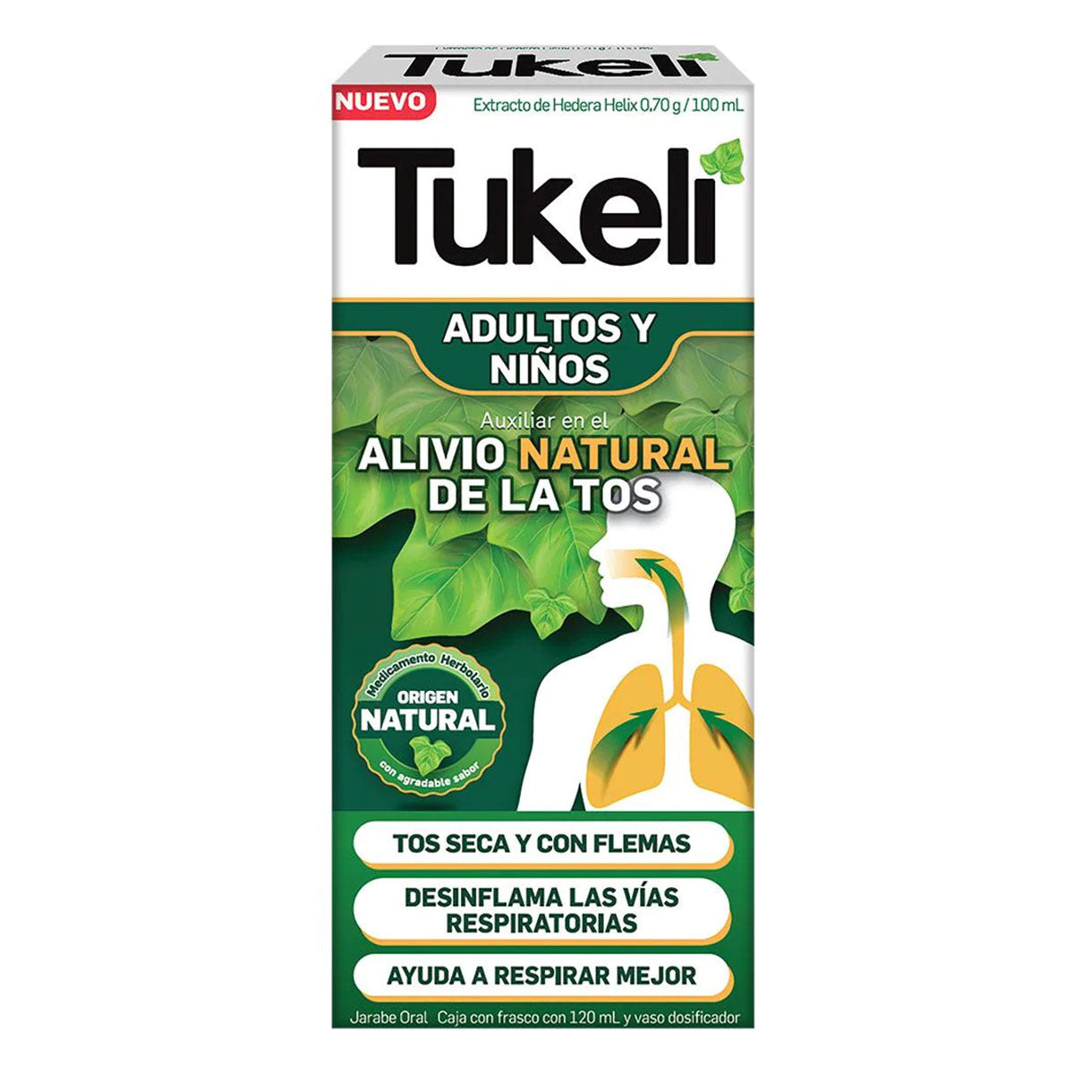 Jarabe Tukeli Hedera Tos Niño/Adulto 120 MLL