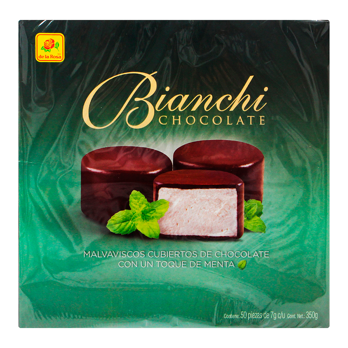 Malvavisco La Rosa Bianchi Choco/Menta 50 PZS