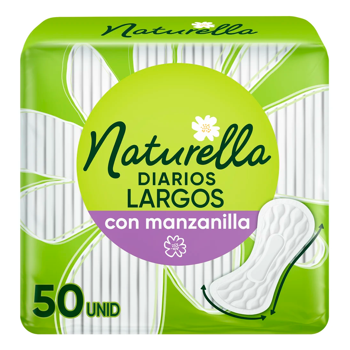 P.Naturella Diarios Mnz Largo Naturella 50 PZS