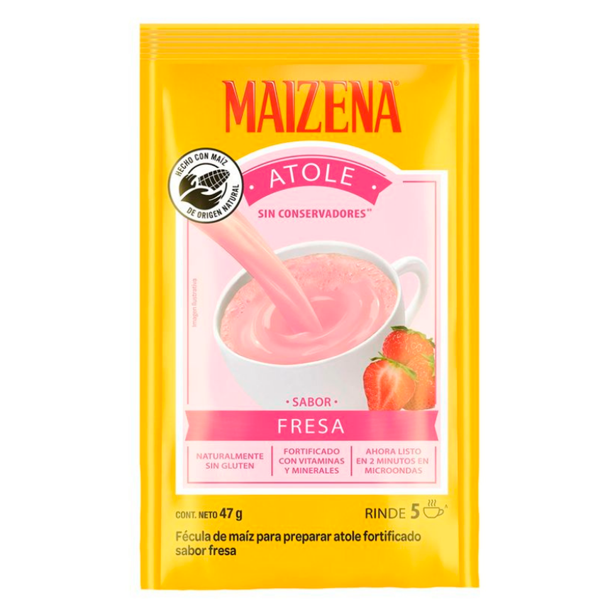 Atole Maizena Fresa Maizena 47 GRS