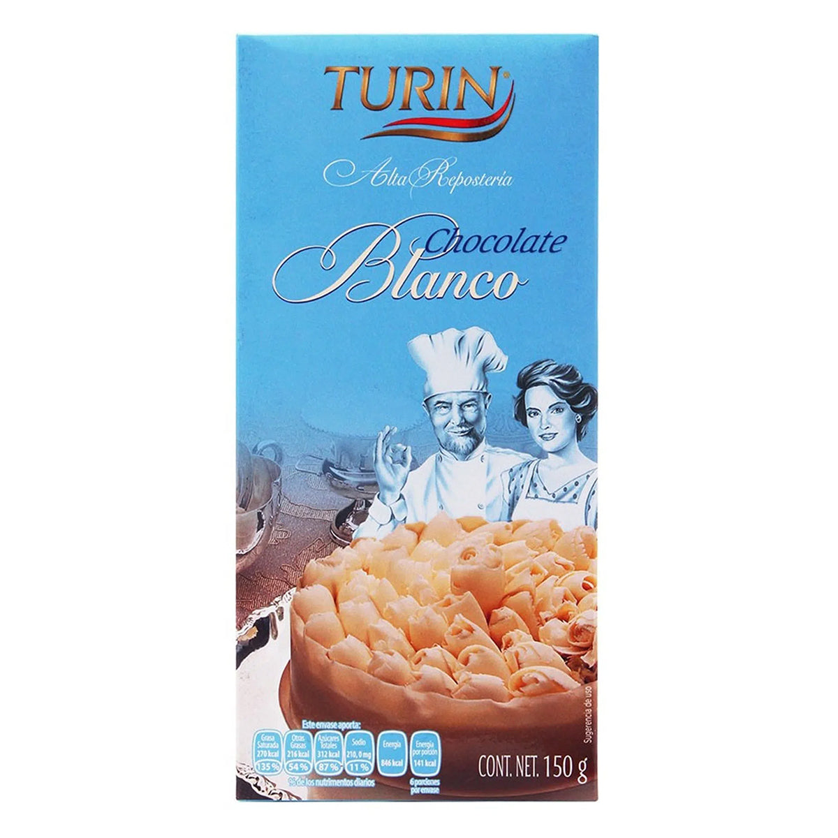 Chocolate Blanco Turin 150 GRS