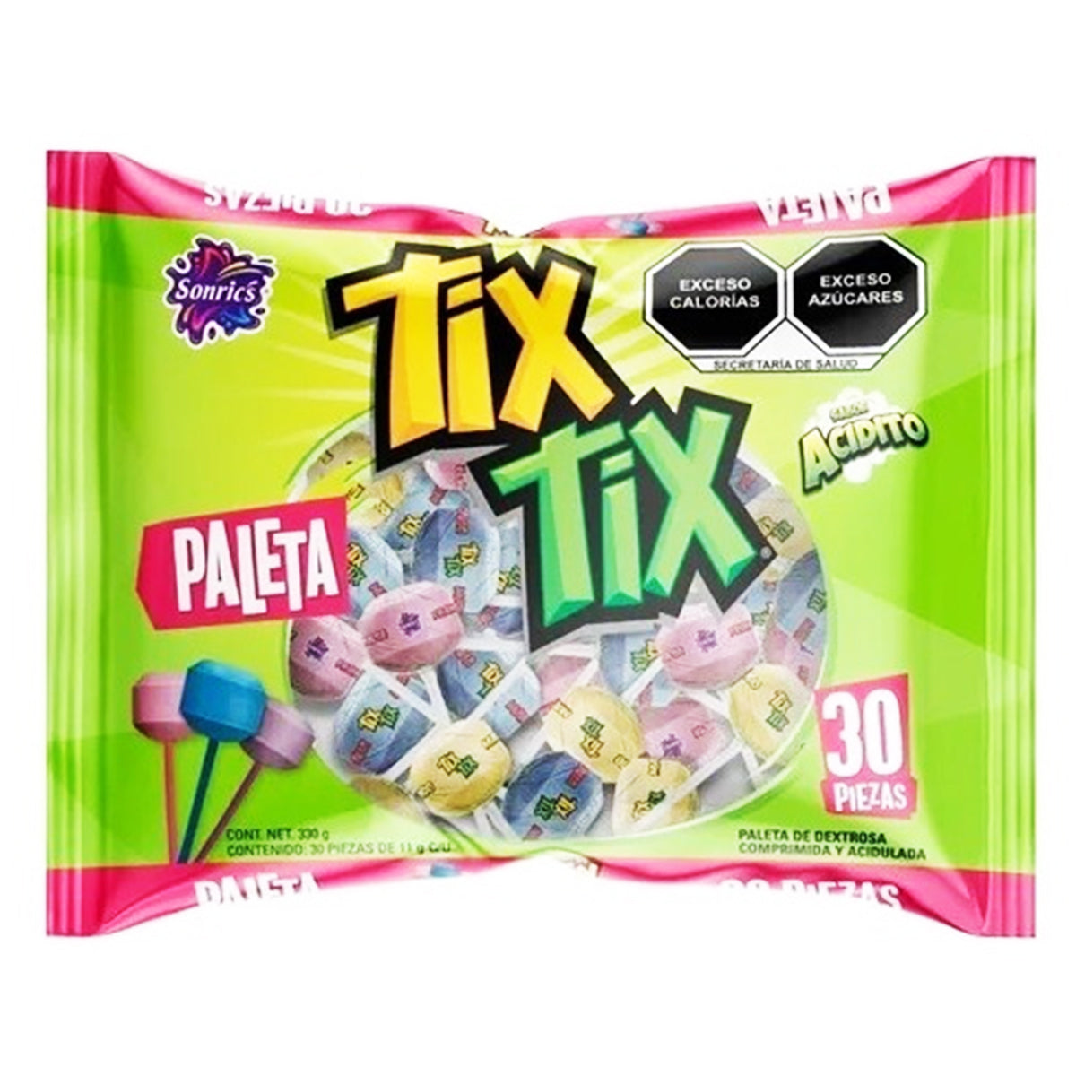 Paleta Sonric'S Tix Tix 30 PZS