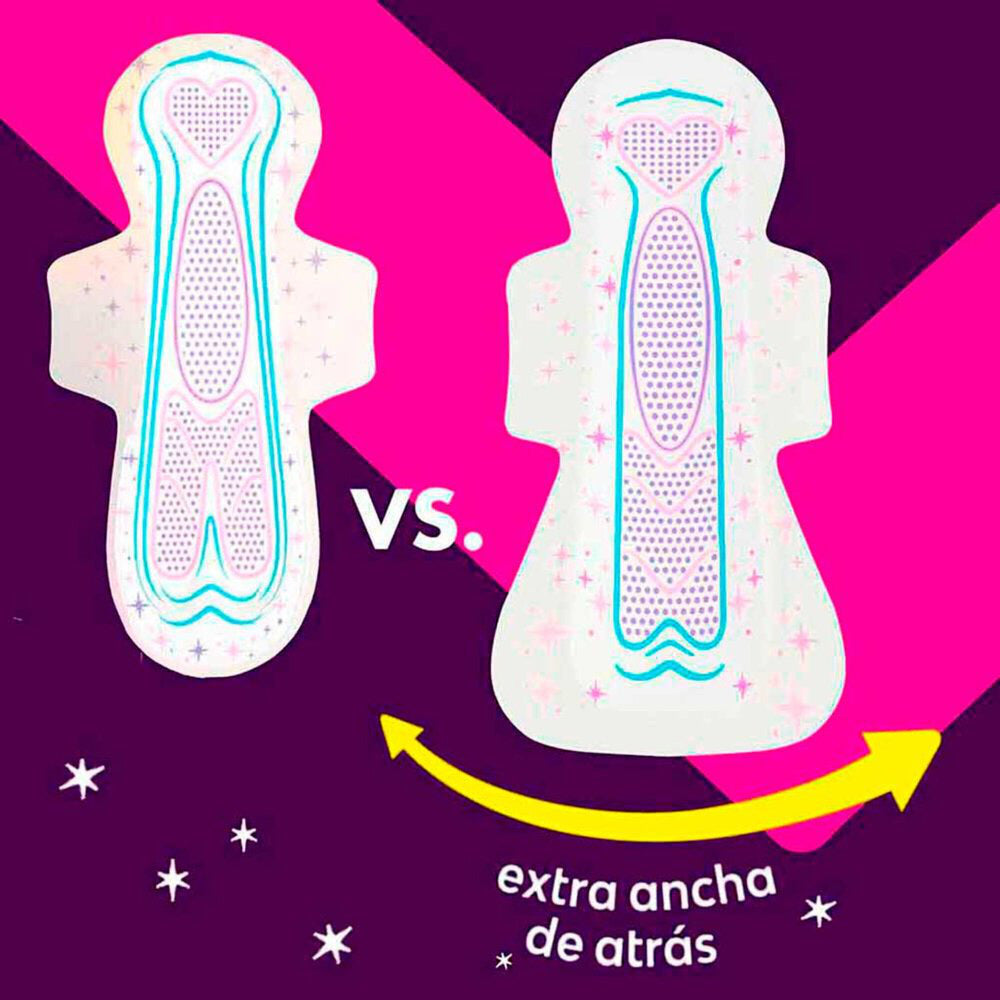 Toallas Femeninas Saba Buenas Noches Extra con Alas 12 piezas