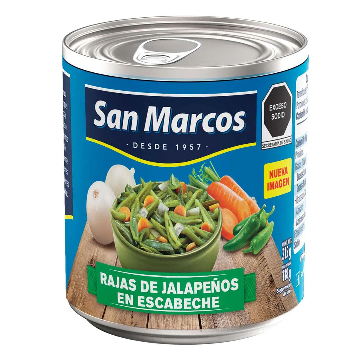 Chiles En Rajas San Marcos 215 GRS