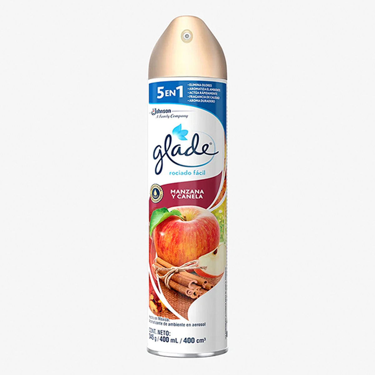 Aromatizante Glade Aerosol Manzana Canela 400 MLL