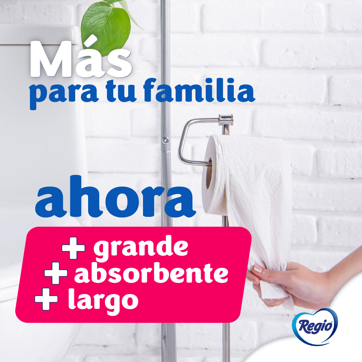 Regio Papel Higiénico Rinde+ 6 rollos + 2