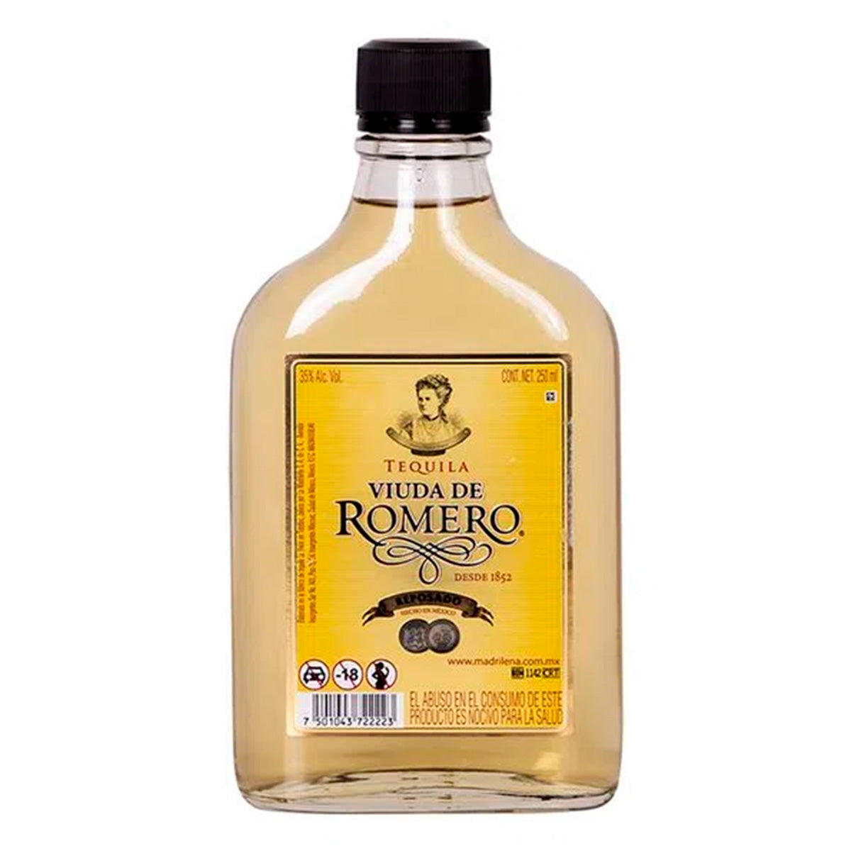 Tequila Viuda De Romero Reposado 250 MLL