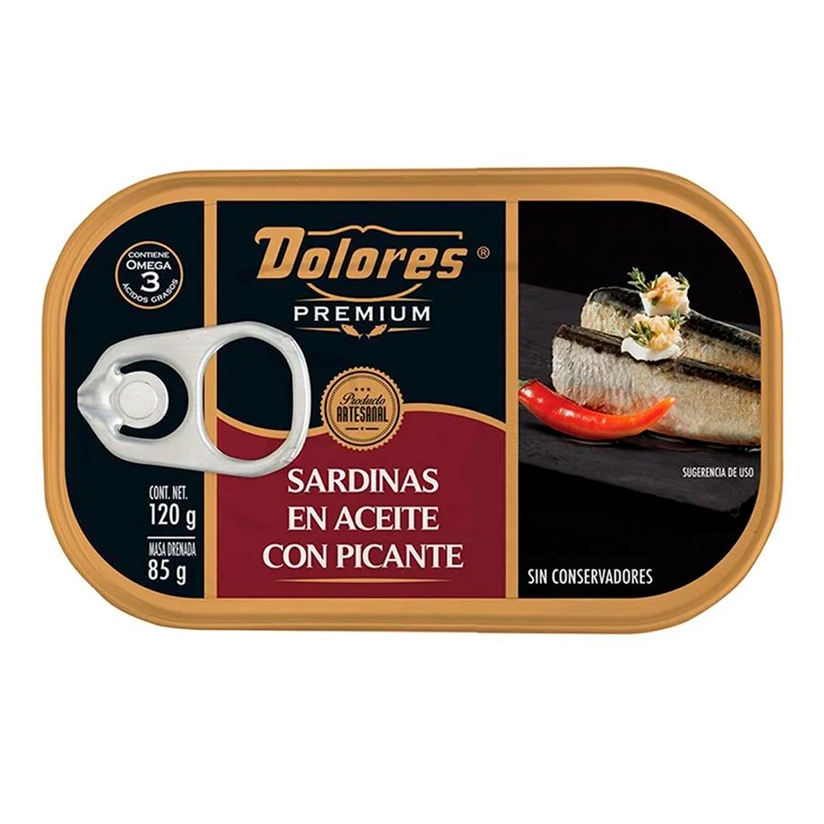 Sardina Dolores En Aceite Con Picante 120 GRS