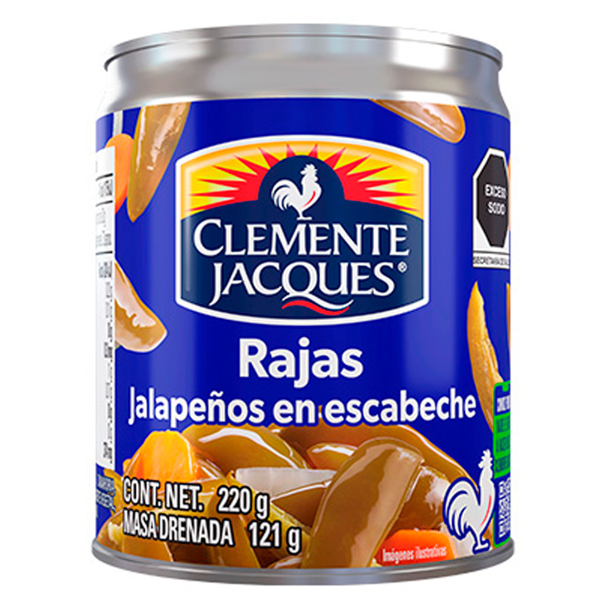 Chiles Clemente Rajas 220 GRS