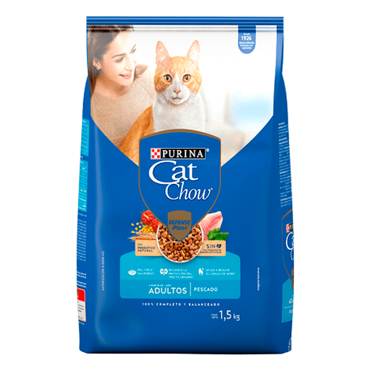 Alim Purina Cat Chow Adulto Hogareño/Carne Purina 1.5 KGS