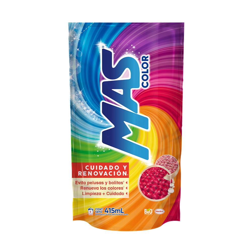 Detergente Líquido Henkel, Más Color. De 415 Mililitros. 415 MLL