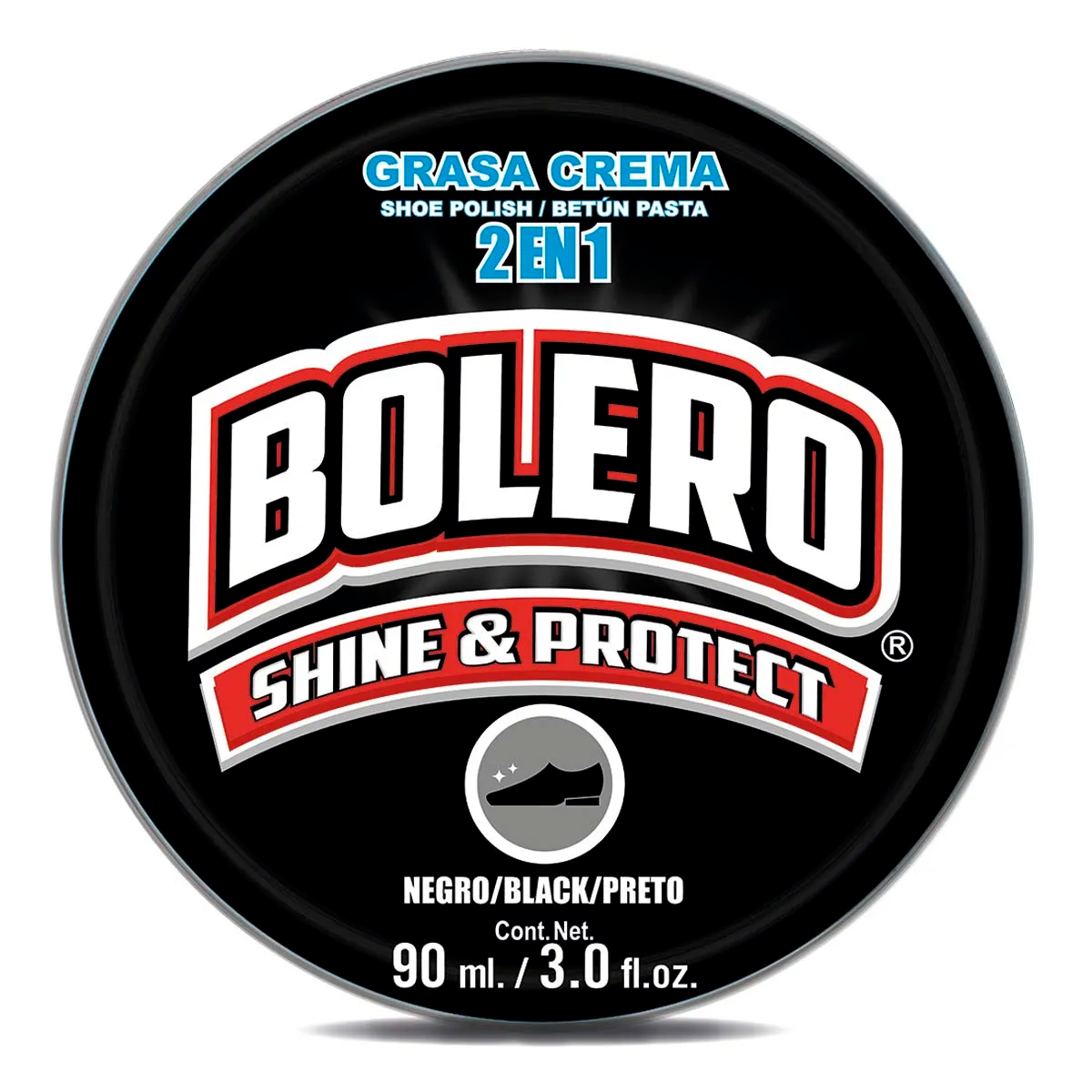 Grasa Bolero Crema Negra 2En1 100 MLL