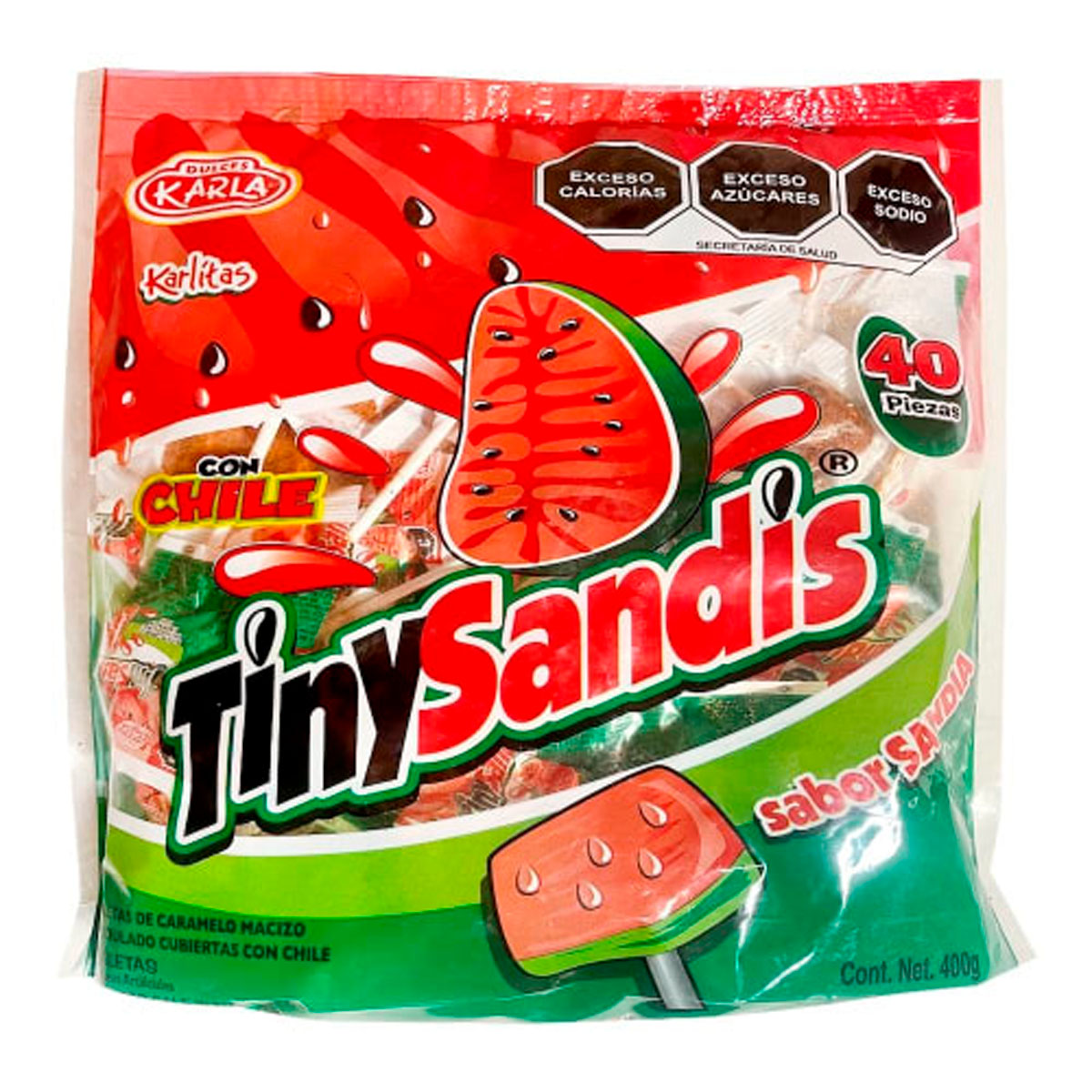Paleta Karla Tinysandis Con Chile 40 PZS