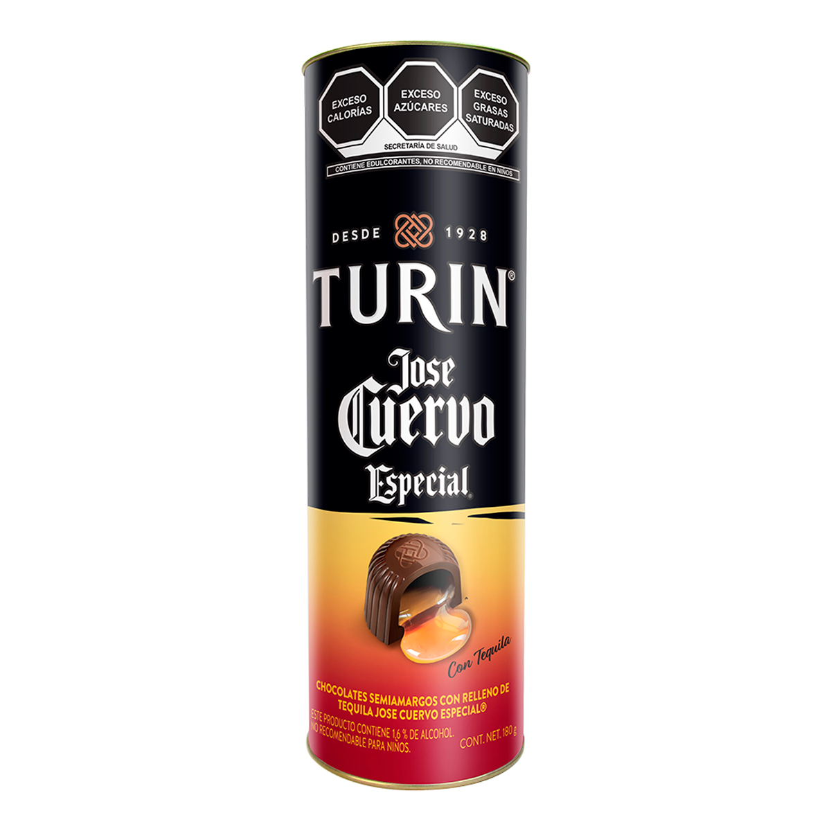 Choco Turin C/T J.Cuervo Tubo Turin 180 GRS