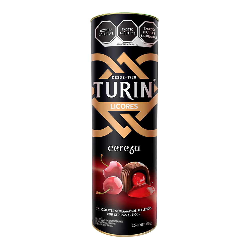 1 Choco Turin Cereza Tubo Turin 180 GRS