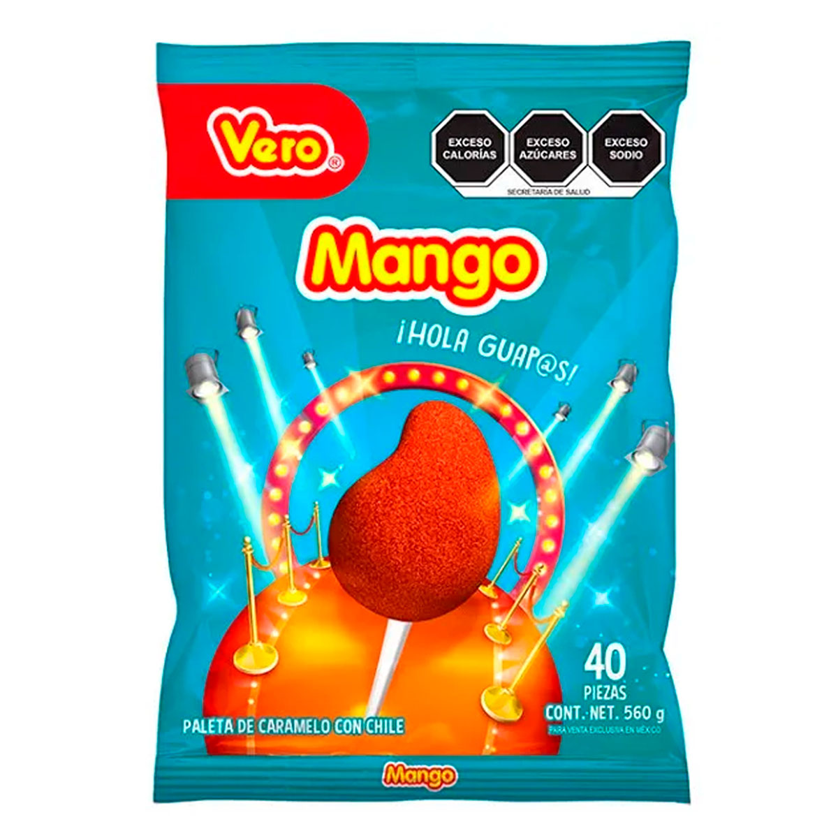 Paleta Vero Mango Con Chile 40 PZS