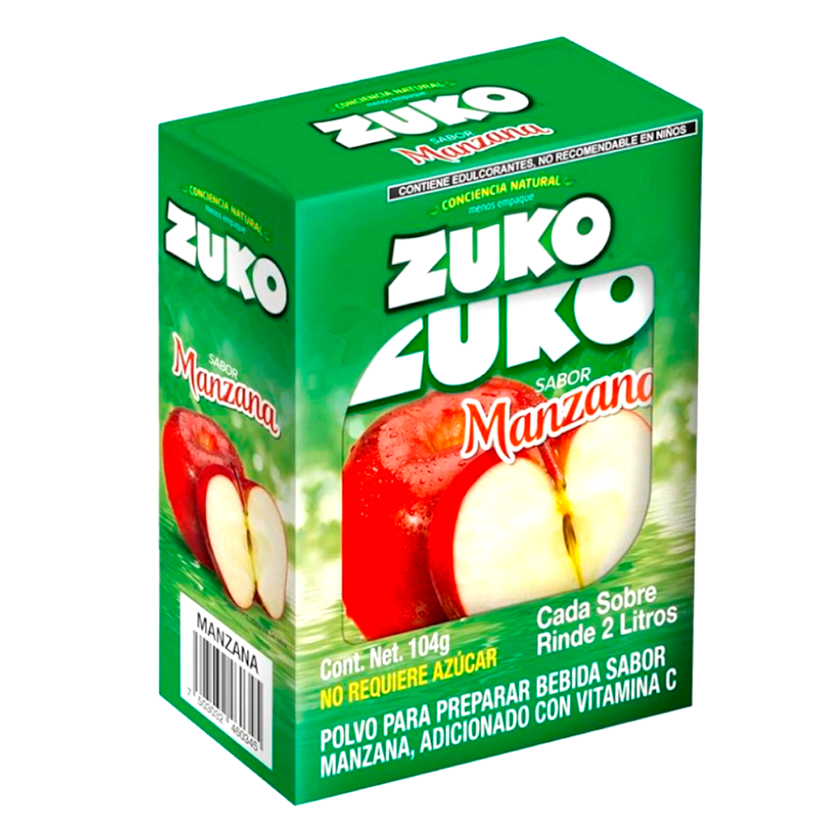 Bebida En Polvo Zuko Manzana 13 GRS