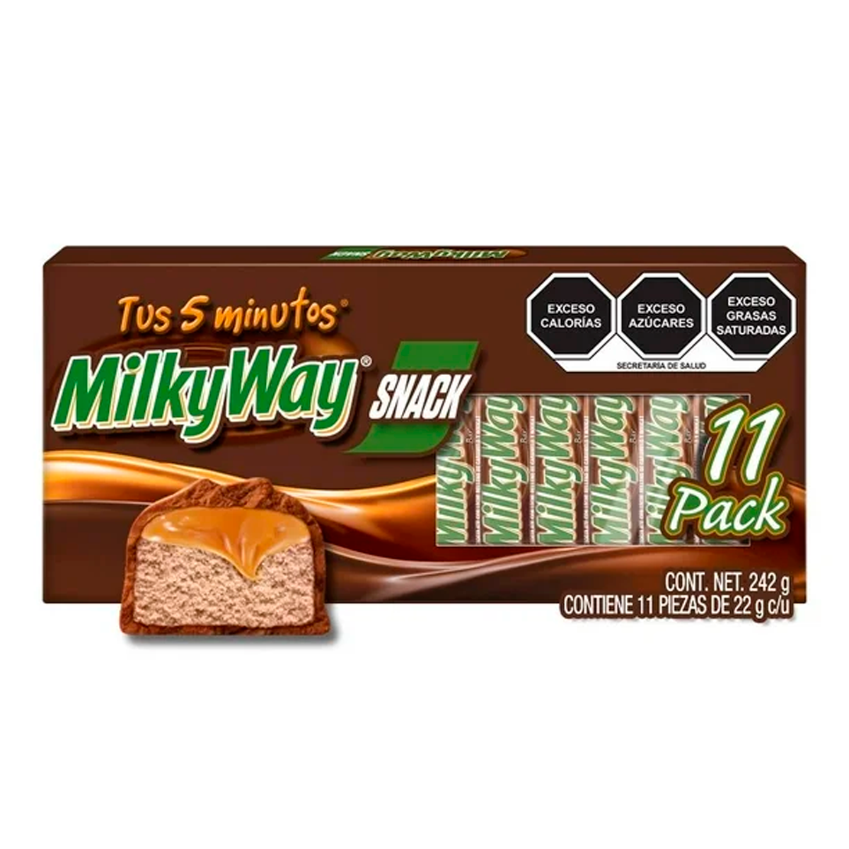 Exhibidor Chocolate Milky Way Snack 22 GRS