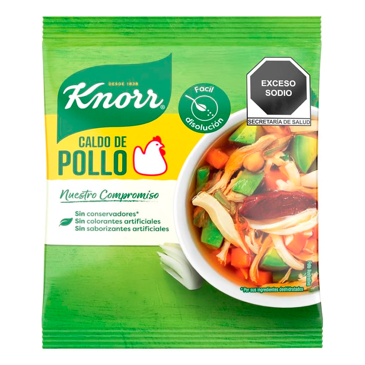 Caldo D/Pollo Knorr Plv Sob Knorr . 100 GRS