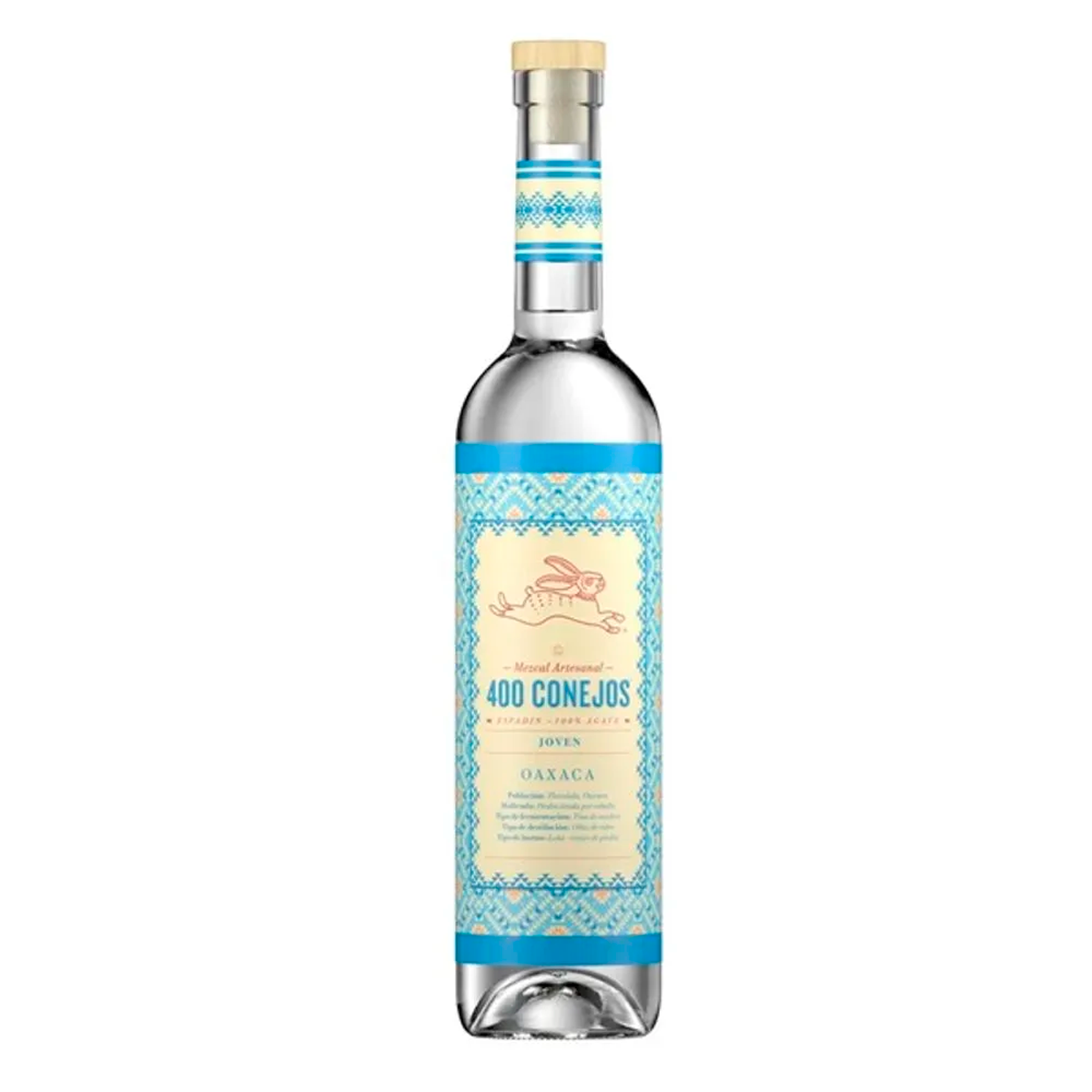Mezcal 400 Conejos Joven 700 MLL