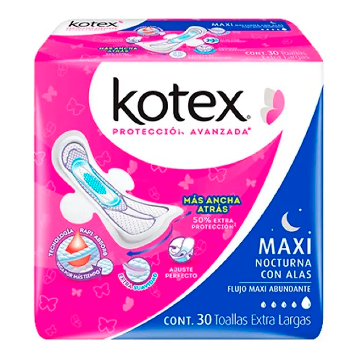 T Kotex Maxi Noc F.M.A C/A Kotex 30 PZS