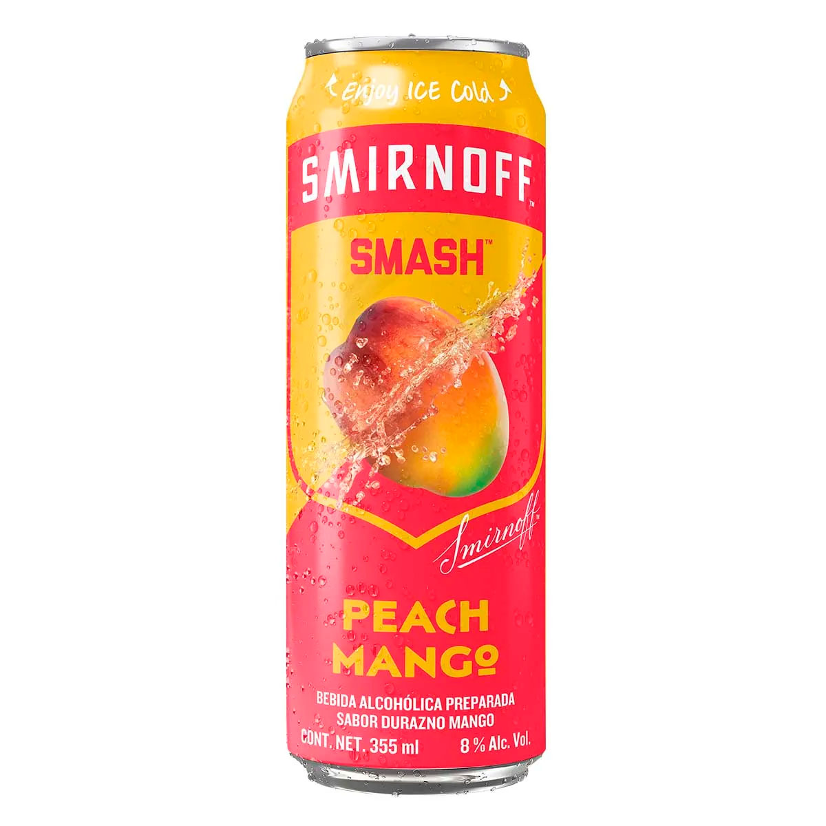 Bebida Smirnoff Durazno-Mango De 355 Mililitros 355 MLL