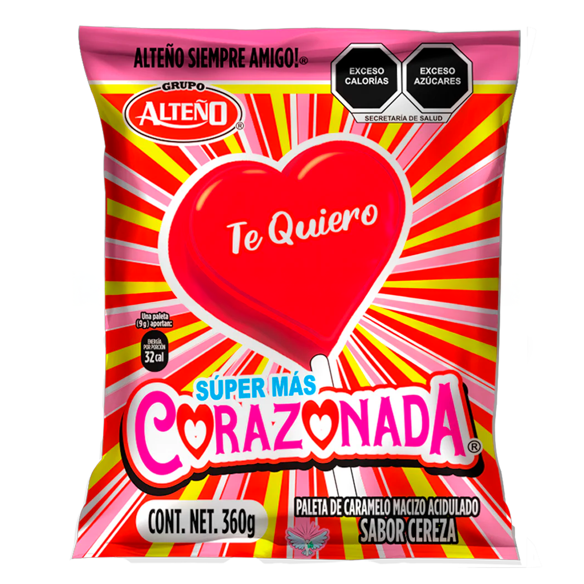 Paleta Alteño Super Corazonada Paleta Alteño Super Corazonada 40 PZS