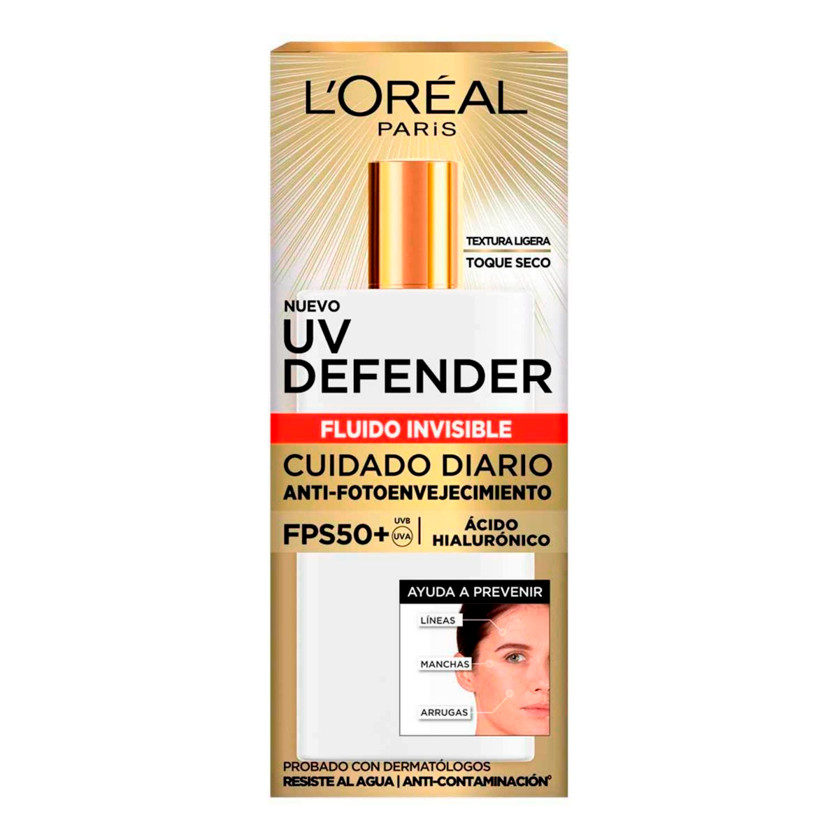 Bloqueador L'Oreal Anti-Envej Hialuronic Fps50 40 GRS