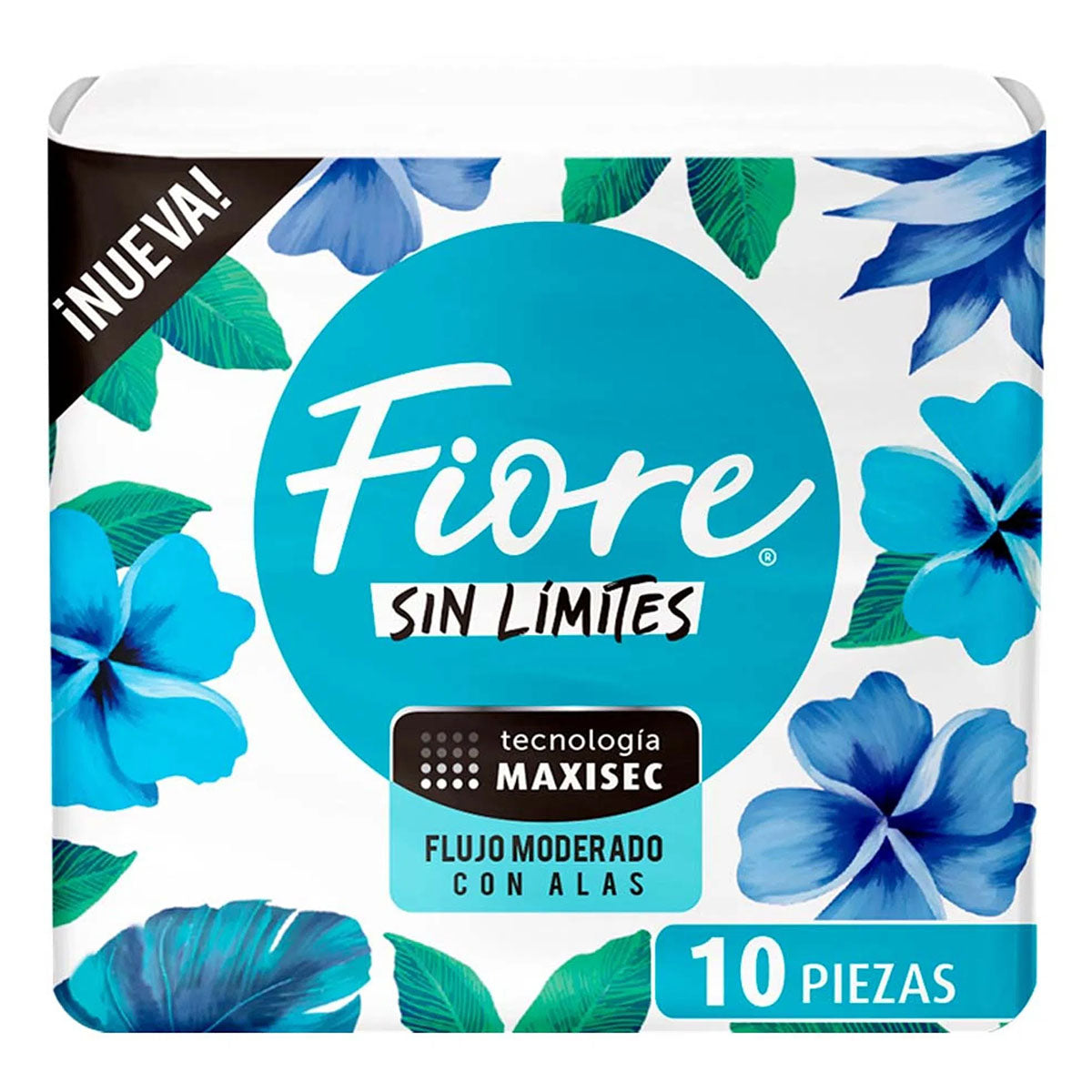 Toallas Femeninas Fiore Ultra Delgada Con Alas 10 PZS