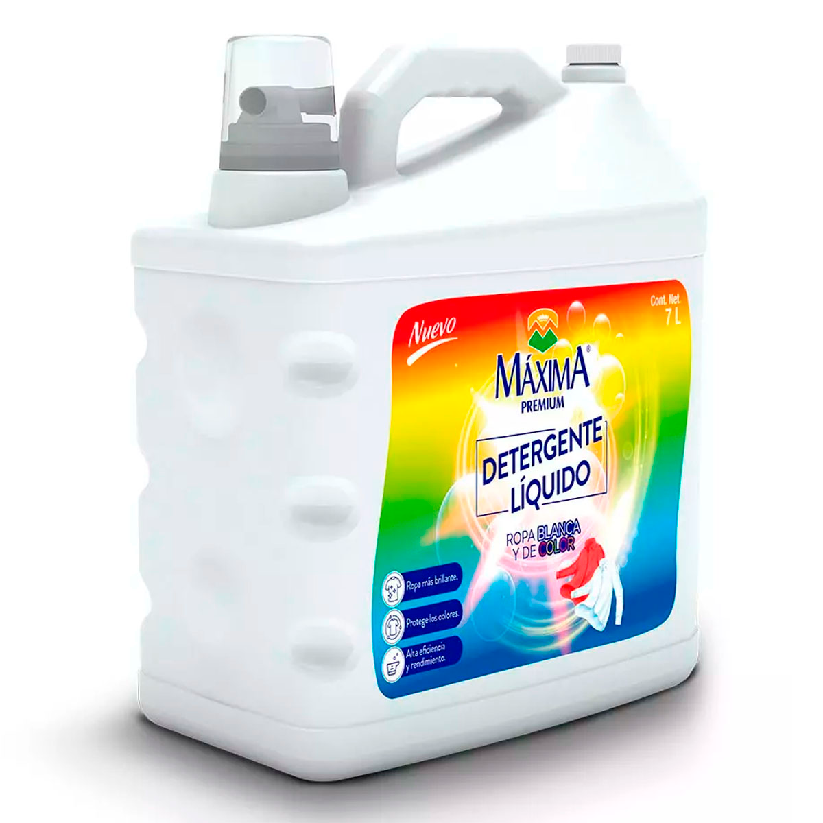 Detergente Líquido Máxima Ropa De Color 7 LTS