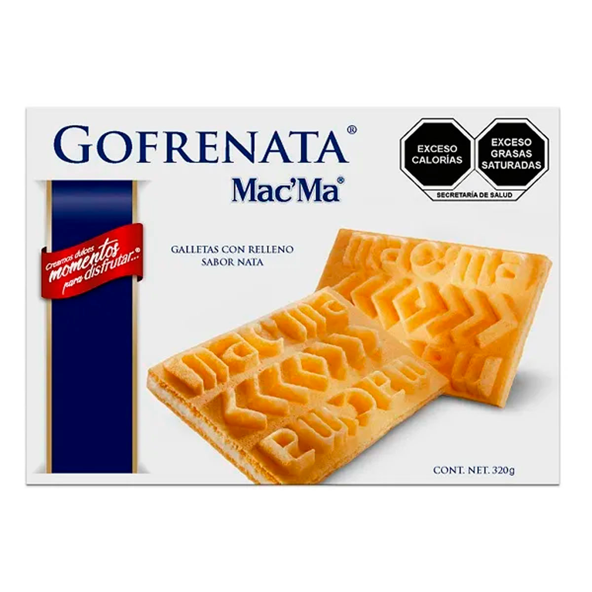 Galletas Mac/Ma Gofrenatta Vainilla 320 GRS