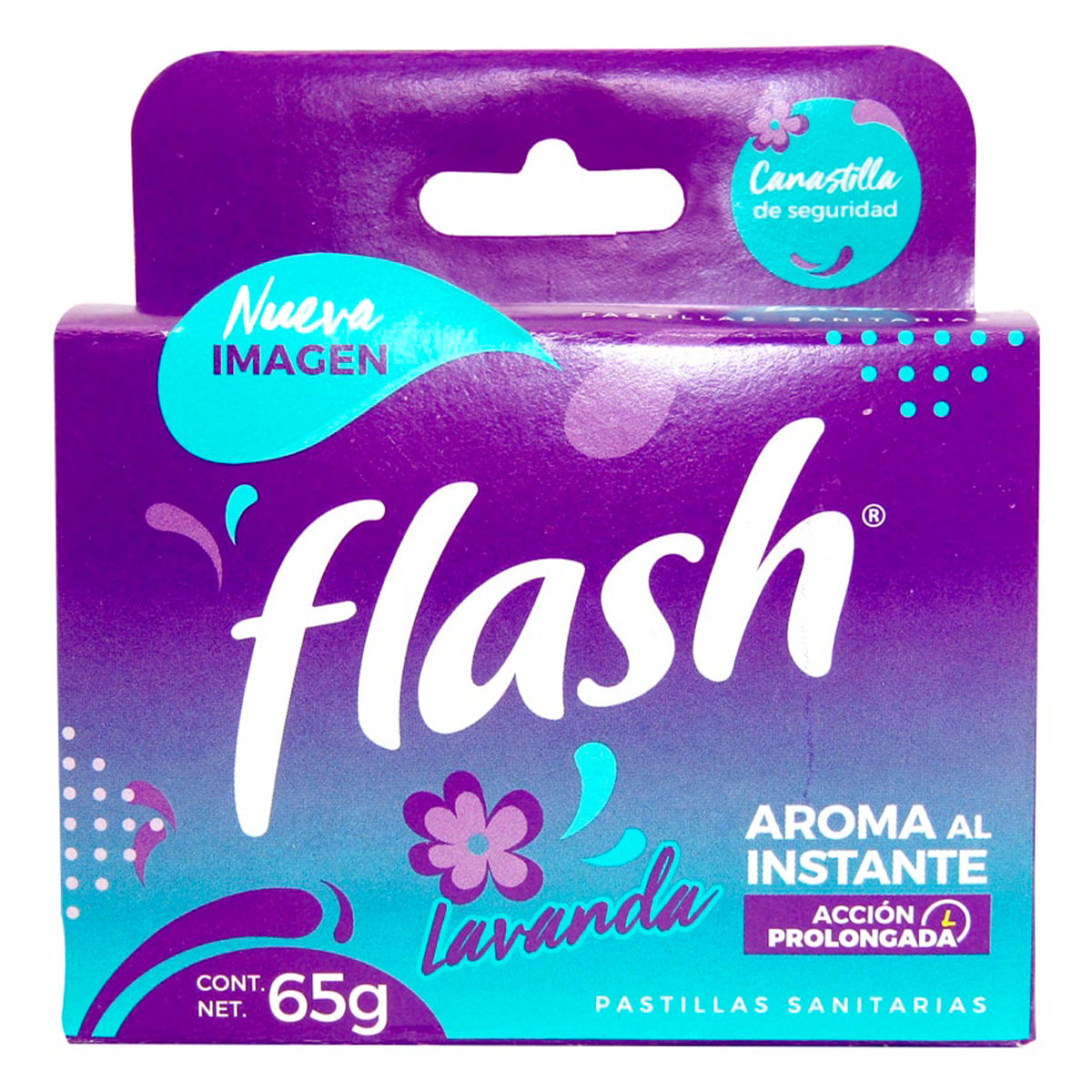 Pastilla Sanitaria Flash Lavanda 65 GRS