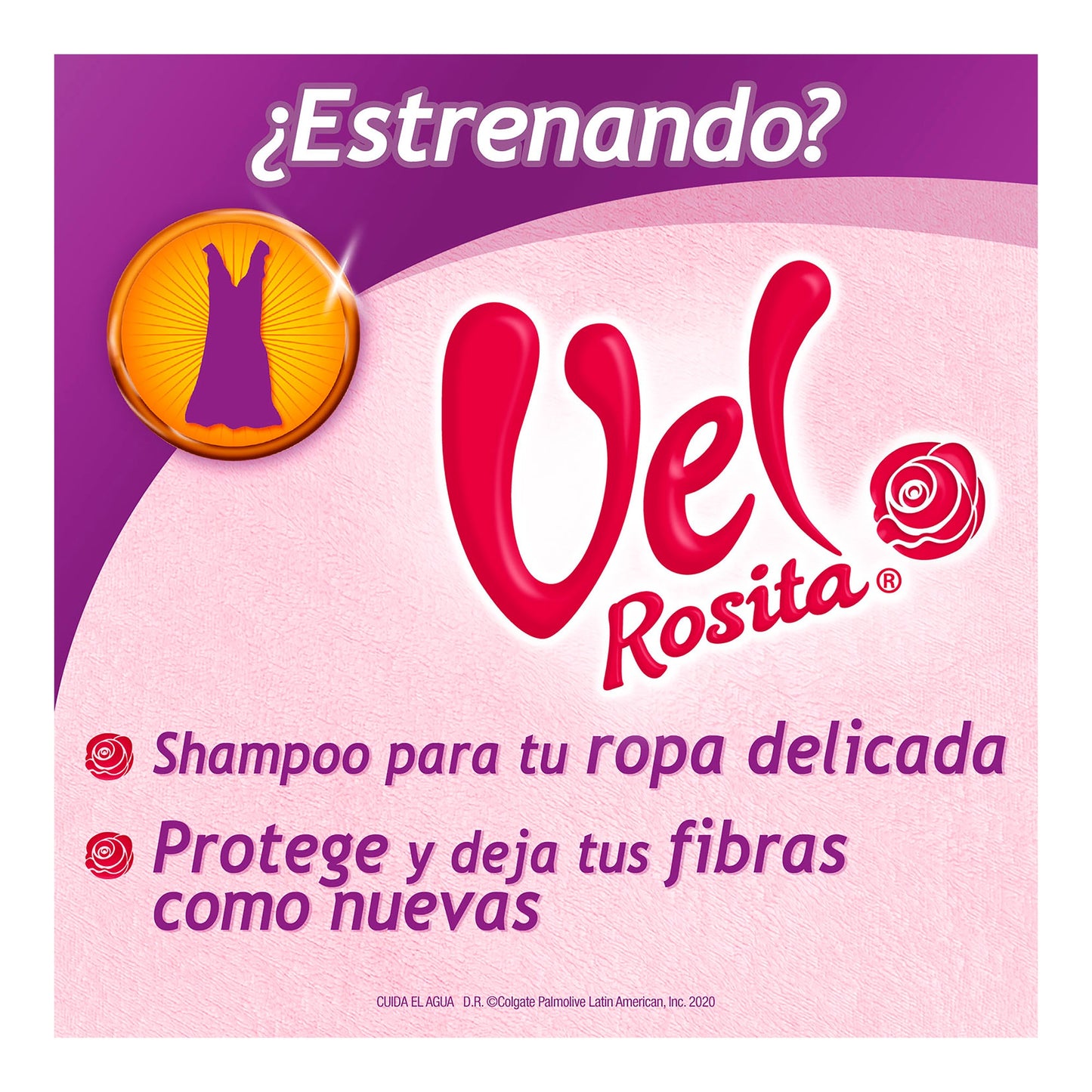 Shampoo para Ropa Líquido Vel Rosita Delicada Doypack 500 ml