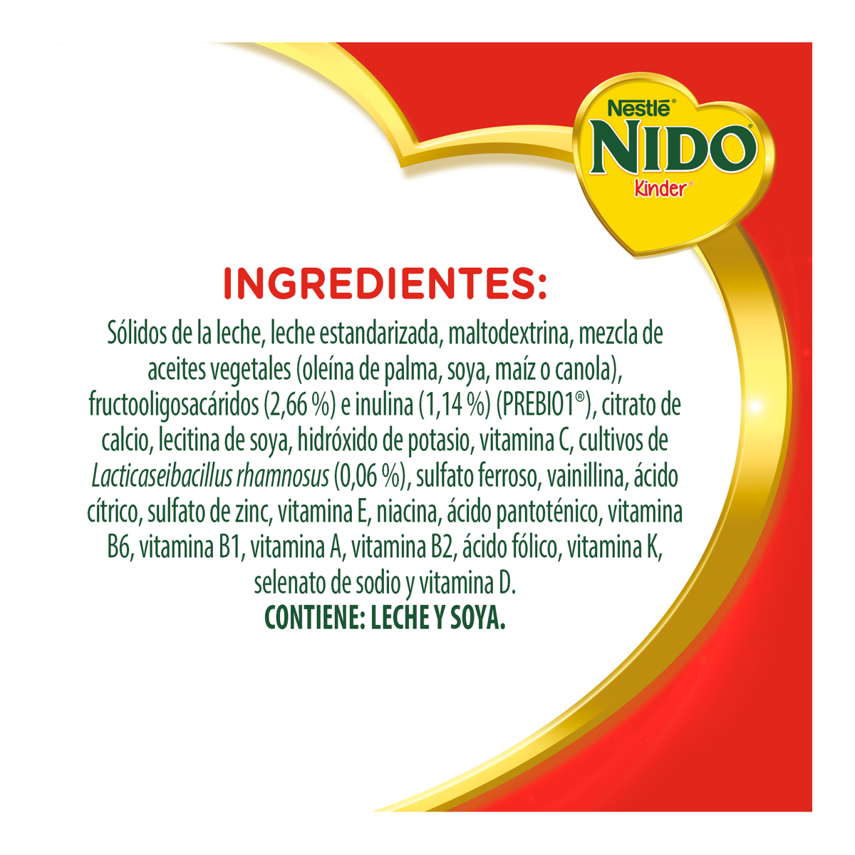 Aimento Para Niños de Corta Edad Nido Kinder 1+ Lata 800g
