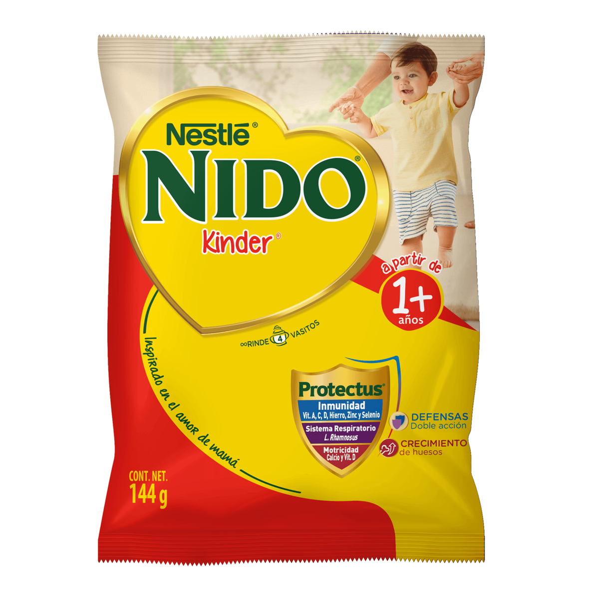 Aimento Para Niños de Corta Edad Nido Kinder 1+ Bolsa 144g