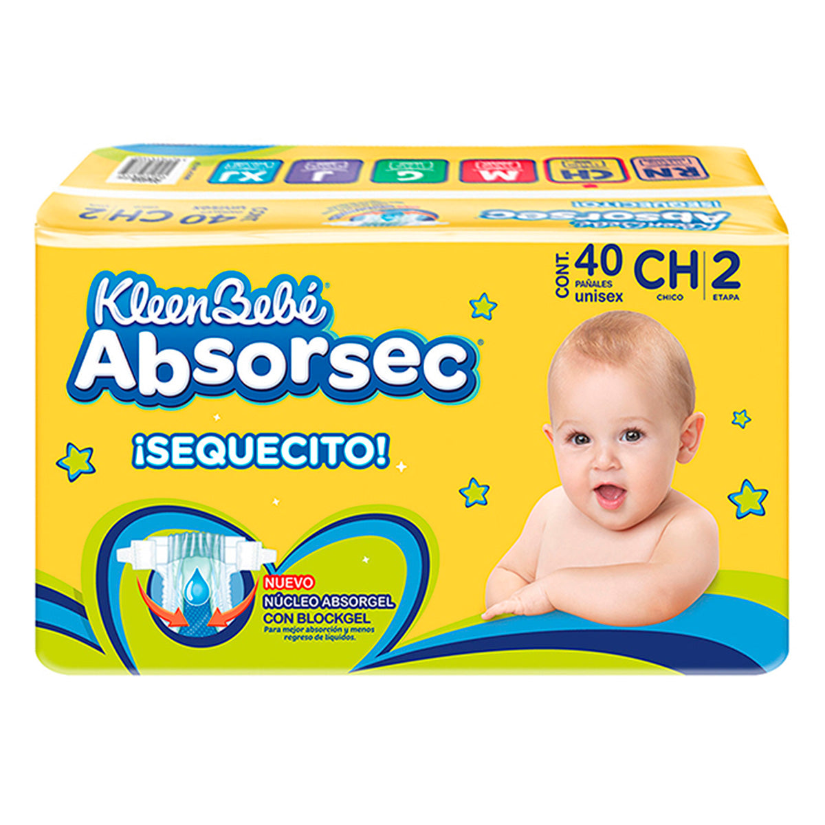 Pañal Absorsec Ultra Chico 40 PZS
