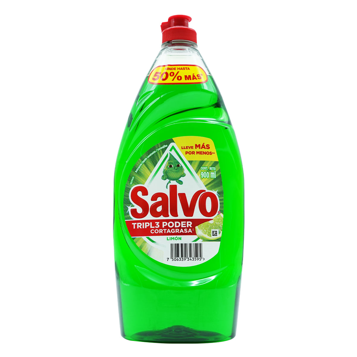 Detergente Líquido Salvo Limón 900Ml 750 MLL