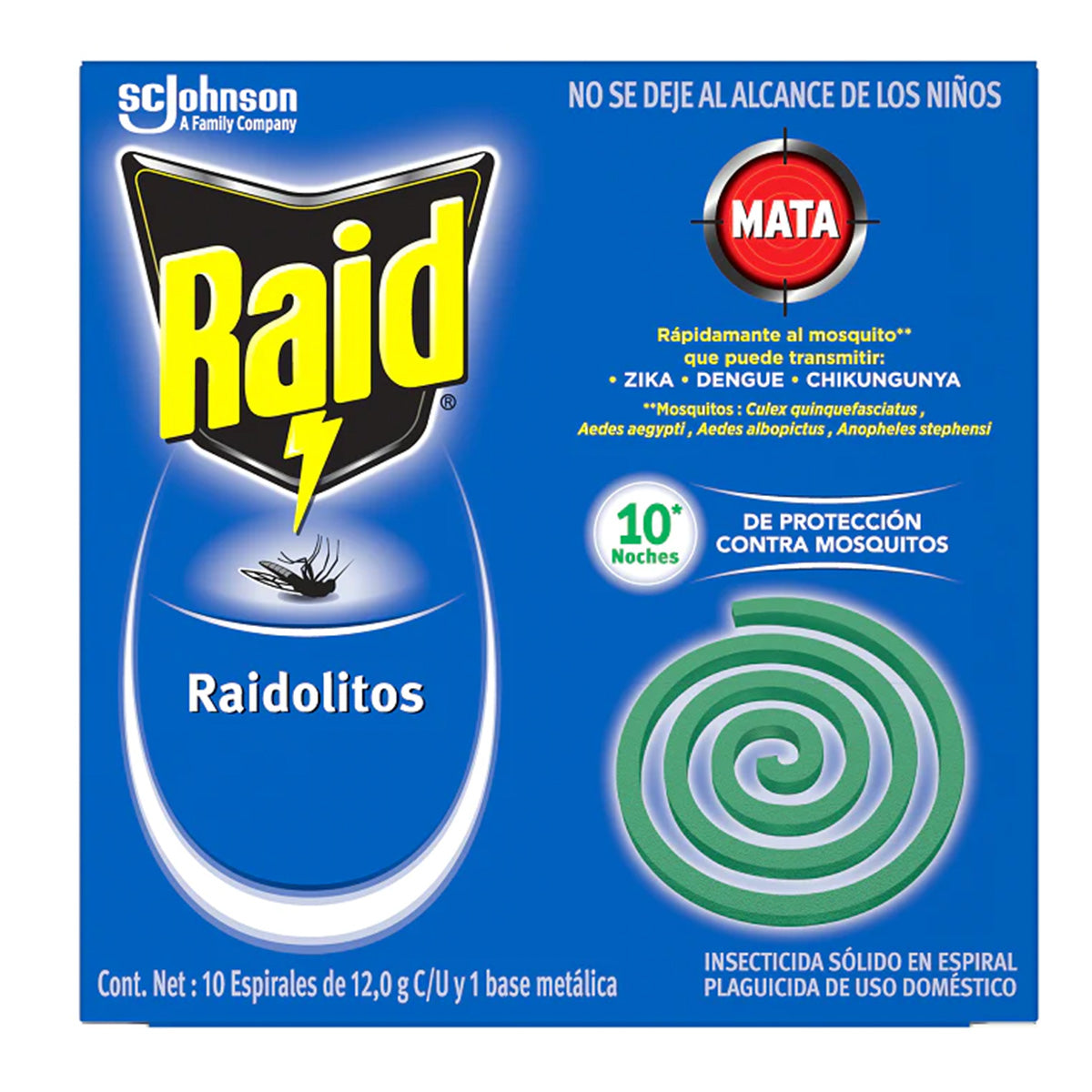 Insecticida Johnson Raidolitos Verdes 10 PZS