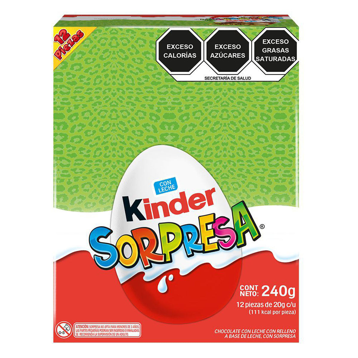 Chocolate Kinder Sorpresa Animales 12 PZS