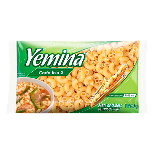 Sopa Yemina Codo Liso 2 200 GRS