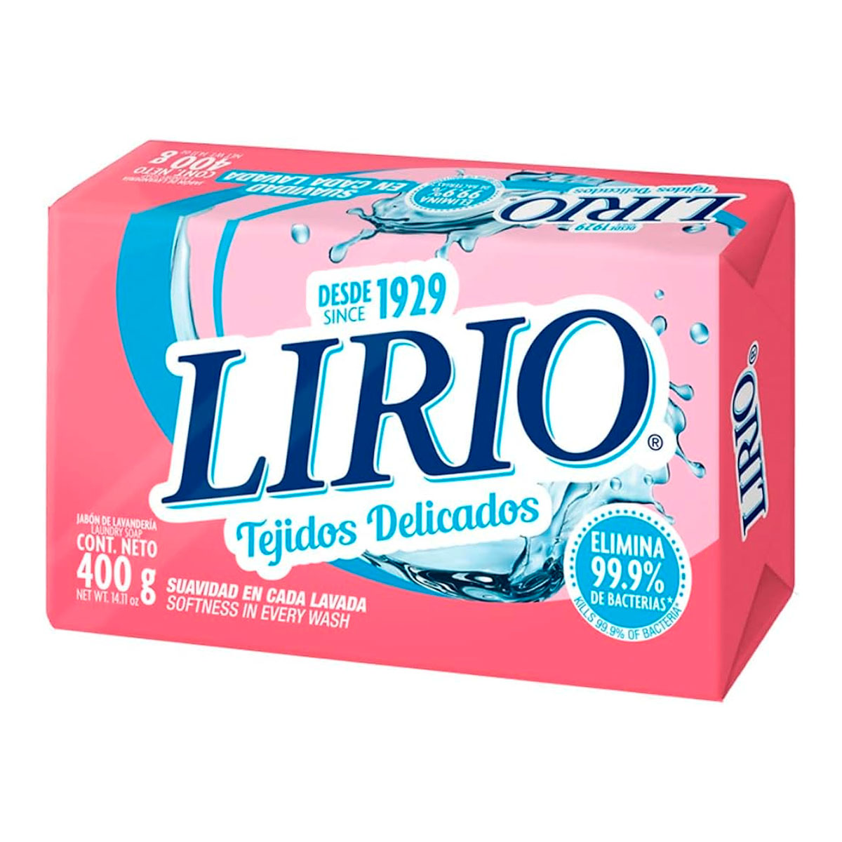 Jabón Lirio Rosa 400 GRS