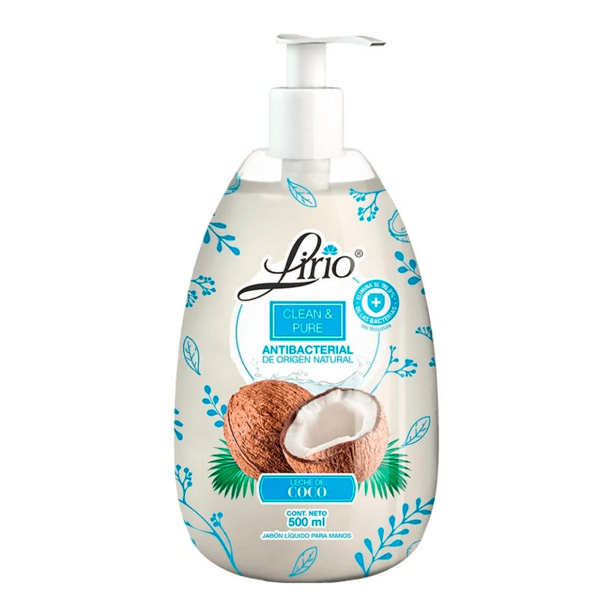 Jabón Líquido Lirio Clean&Pure Coco Punch 500 MLL