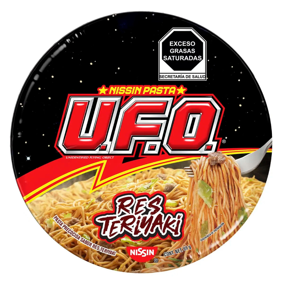 Sopa Instantanea Nissin U.F.O. Res Teriyaki 99 GRS